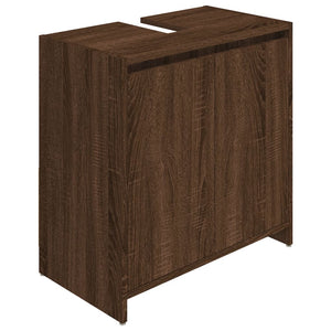 vidaXL Bathroom Cabinet Brown Oak 60x33x61 cm Engineered Wood