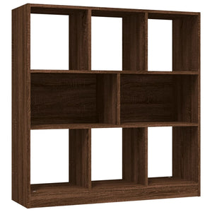 vidaXL Book Cabinet Brown Oak 97.5x29.5x100 cm Engineered Wood