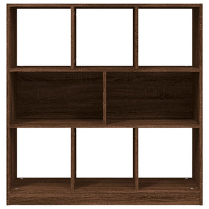 vidaXL Book Cabinet Brown Oak 97.5x29.5x100 cm Engineered Wood