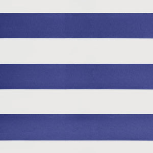 vidaXL Retractable Awning Blue and White 3.5x2.5 m Fabric and Aluminium