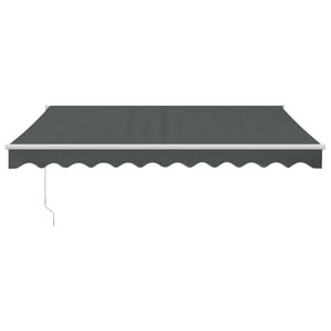 vidaXL Retractable Awning Anthracite 3.5x2.5 m Fabric and Aluminium