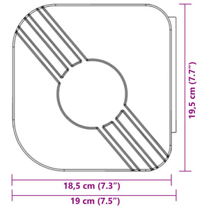 vidaXL Retractable Awning Blue and White 5x3 m Fabric and Aluminium