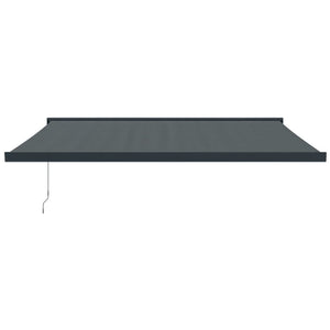 vidaXL Retractable Awning Anthracite 4.5x3 m Fabric and Aluminium