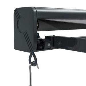 vidaXL Retractable Awning Anthracite 4.5x3 m Fabric and Aluminium