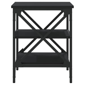vidaXL Side Table Black 40x42x50 cm Engineered Wood