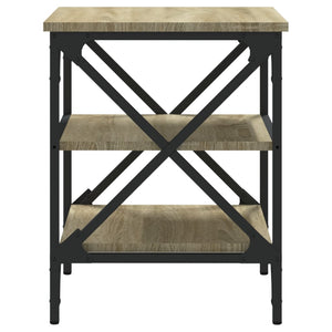 vidaXL Side Tables 2 pcs Sonoma Oak 40x42x50 cm Engineered Wood