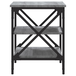 vidaXL Side Tables 2 pcs Grey Sonoma 40x42x50 cm Engineered Wood