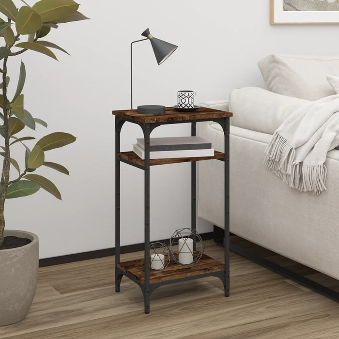 vidaXL Side Table Smoked Oak 40x30x75 cm Engineered Wood