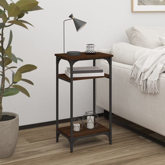 vidaXL Side Table Brown Oak 40x30x75 cm Engineered Wood