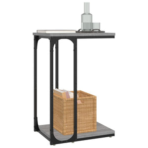 vidaXL Side Table Grey Sonoma 40x30x60 cm Engineered Wood