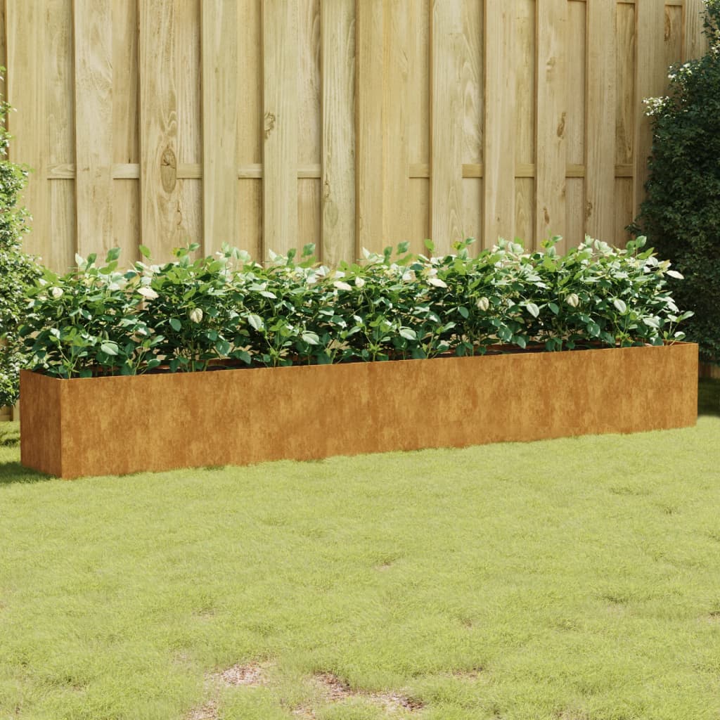 vidaXL Garden Raised Bed 280x40x40 cm Corten Steel