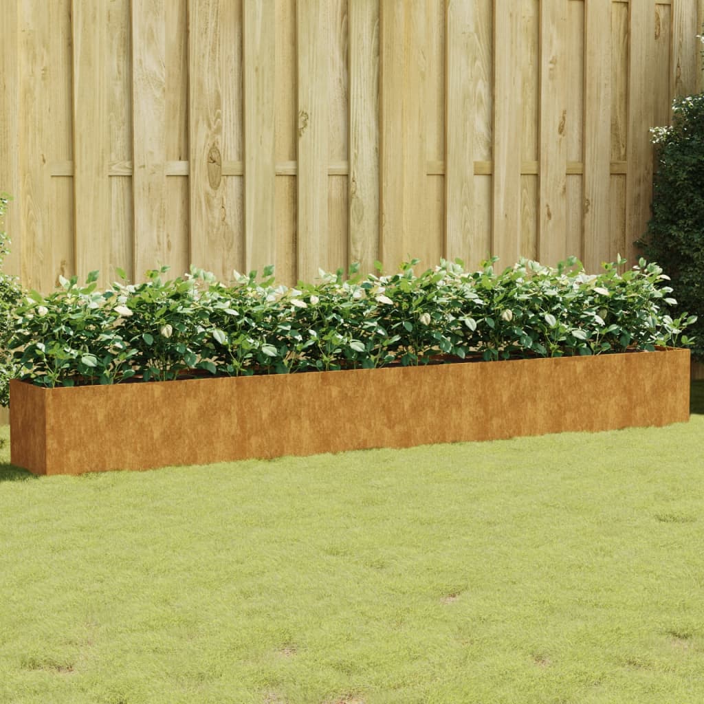 vidaXL Garden Raised Bed 360x40x40 cm Corten Steel