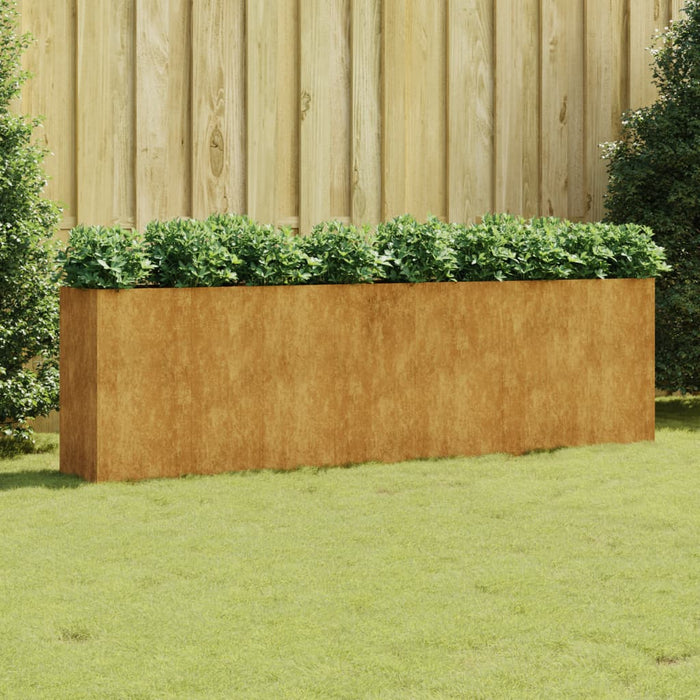 vidaXL Garden Raised Bed 280x40x80 cm Corten Steel