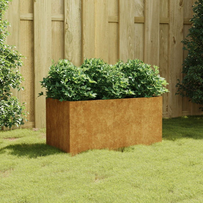 vidaXL Planter 80x40x40 cm Corten Steel