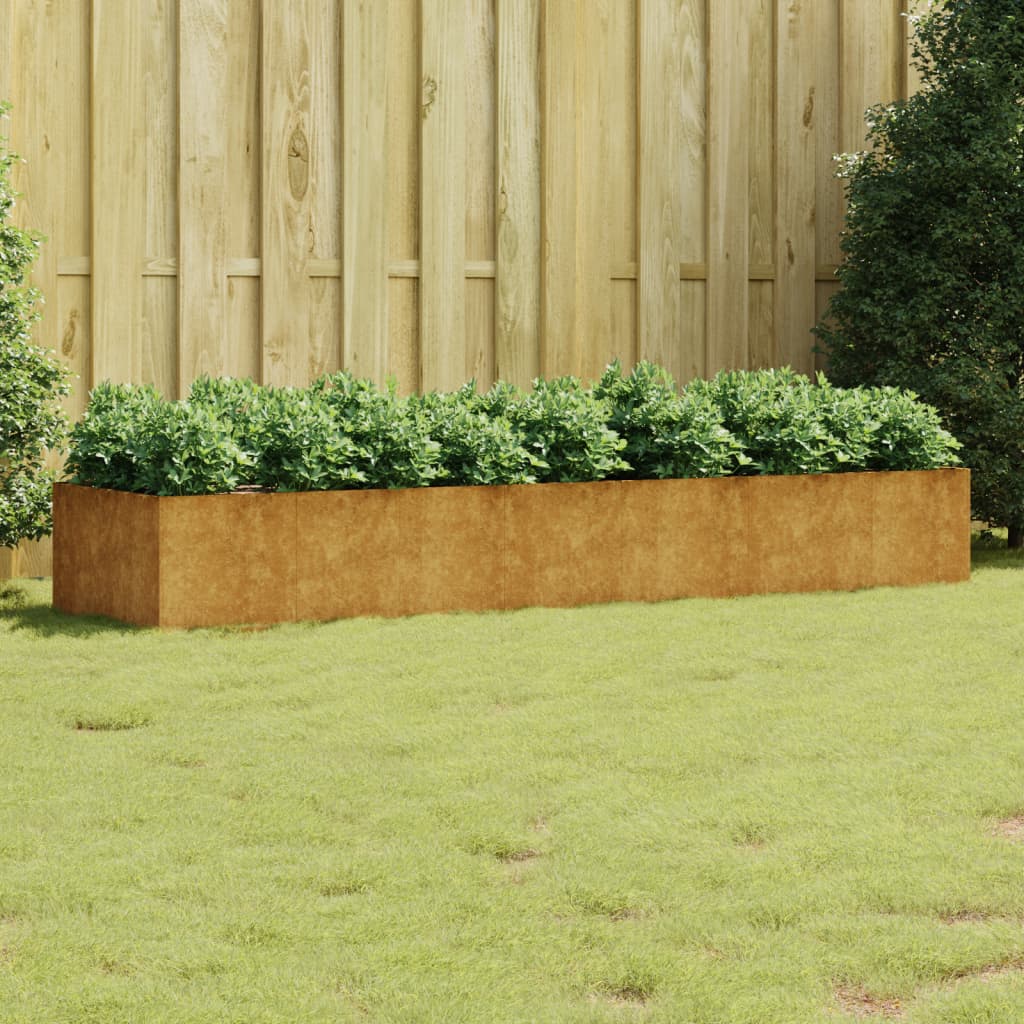 vidaXL Garden Raised Bed 280x80x40 cm Corten Steel