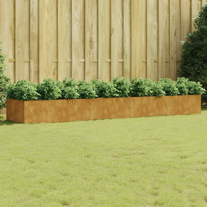 vidaXL Garden Raised Bed 360x80x40 cm Corten Steel