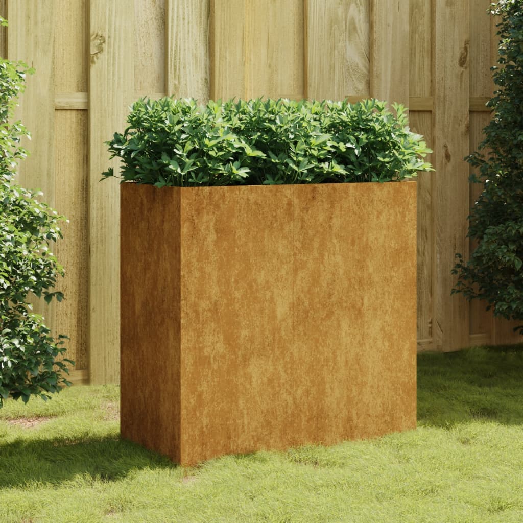 vidaXL Planter 40x80x80 cm Corten Steel