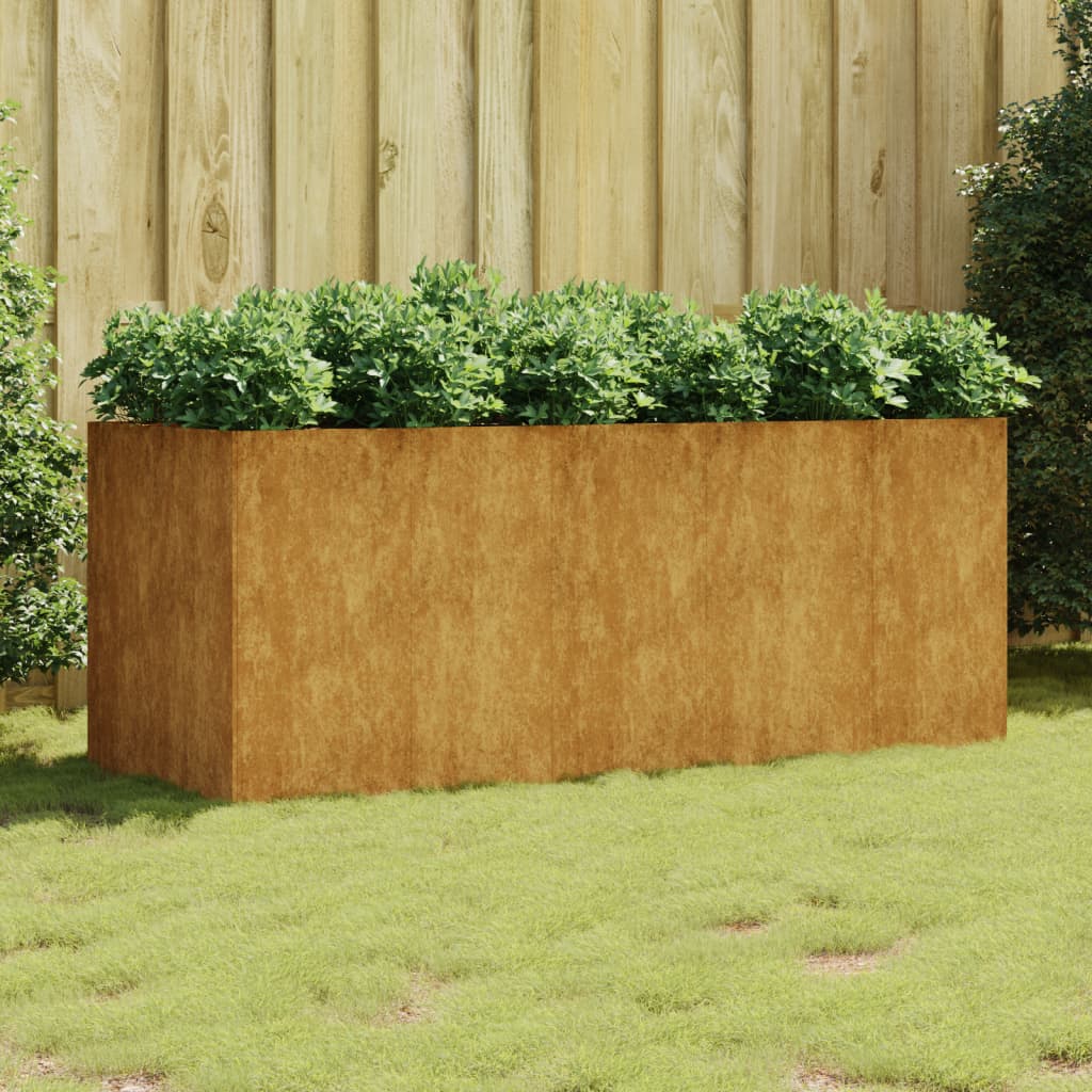 vidaXL Garden Raised Bed 200x80x80 cm Corten Steel