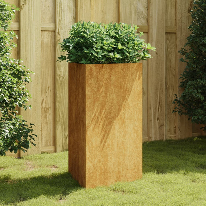 vidaXL Garden Planter 50x43x75 cm Corten Steel