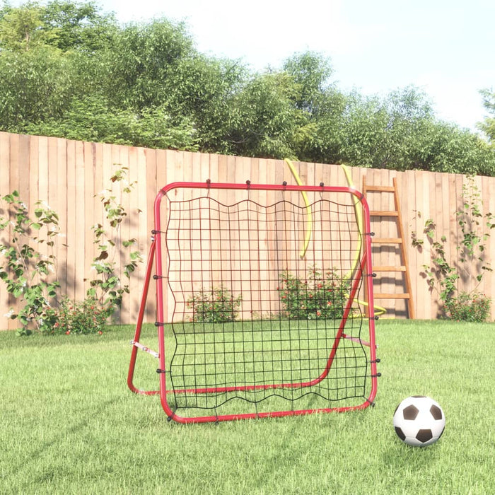 vidaXL Adjustable Football Kickback Rebounder 96x80x96 cm Steel and PE