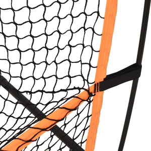 vidaXL Golf Practice Net Black and Orange 215x107x216 cm Polyester