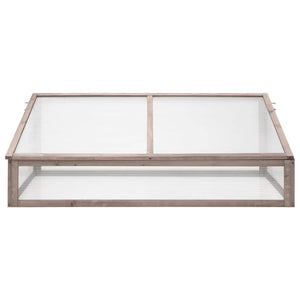 vidaXL Greenhouse Grey 110x58.5x39 cm Fir Wood