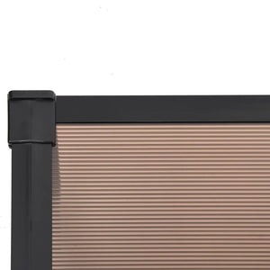 vidaXL Door Canopy Black 199x90 cm Polycarbonate