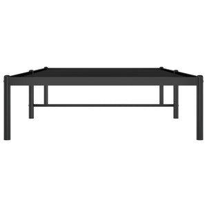 vidaXL Metal Bed Frame without Mattress Black 90x190cm