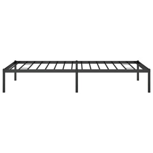 vidaXL Metal Bed Frame without Mattress Black 90x190cm