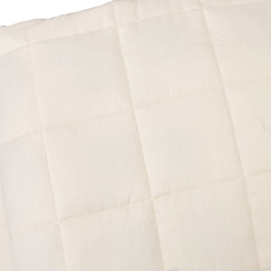 vidaXL Weighted Blanket Light Cream 220x230 cm King 11 kg Fabric