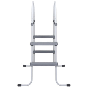 vidaXL Pool Ladder Grey 84 cm Steel