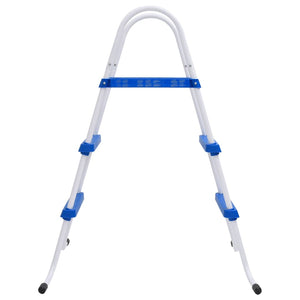 vidaXL Pool Ladder Blue and White 84 cm Steel