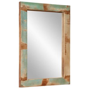 vidaXL Mirror 70x50 cm Solid Wood Reclaimed and Glass