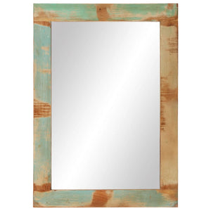 vidaXL Mirror 70x50 cm Solid Wood Reclaimed and Glass