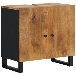 vidaXL Sink Cabinet 62x33x58 cm Solid Wood Mango and Engineered Wood