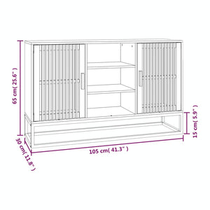 vidaXL Sideboard White 105x30x65 cm Engineered Wood