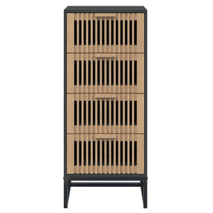 vidaXL Highboard Black 40x30x95 cm Engineered Wood