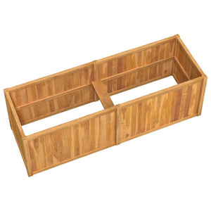 vidaXL Raised Bed 150x50x50 cm Solid Wood Teak