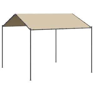 vidaXL Canopy Tent Beige 3x3 m Steel and Fabric