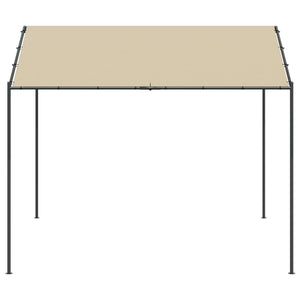 vidaXL Canopy Tent Beige 3x3 m Steel and Fabric