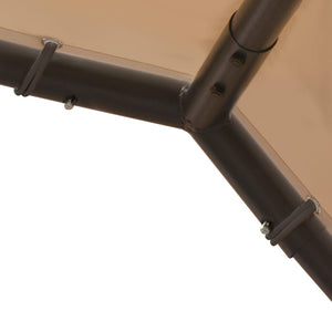 vidaXL Canopy Tent Beige 3x3 m Steel and Fabric