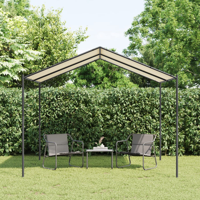 vidaXL Canopy Tent Beige 3x3 m Steel and Fabric