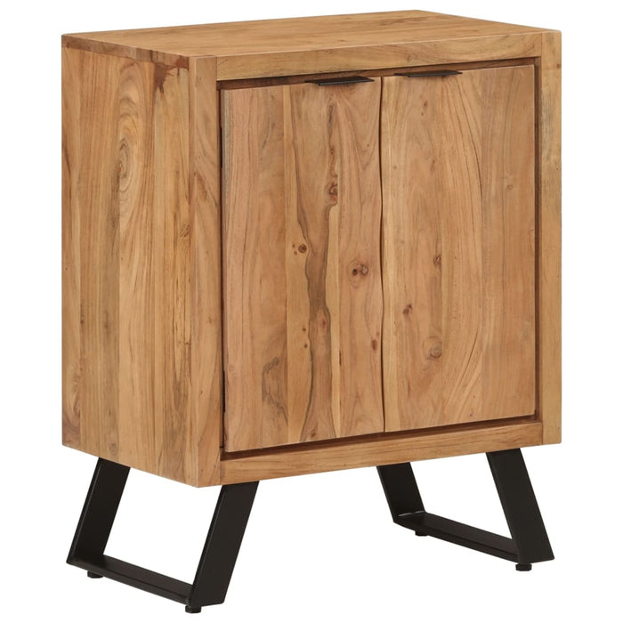 vidaXL Sideboard with 2 Doors 55x36x72 cm Solid Wood Acacia