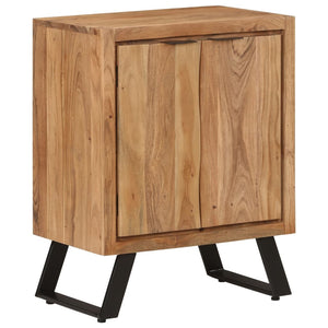 vidaXL Sideboard with 2 Doors 55x36x72 cm Solid Wood Acacia