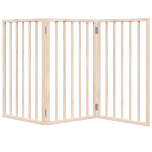 vidaXL Dog Gate Foldable 3 Panels 150 cm Poplar Wood