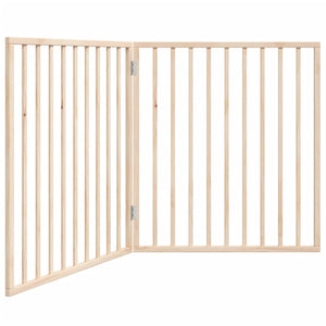 vidaXL Dog Gate Foldable 2 Panels 160 cm Poplar Wood