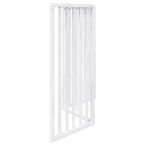 vidaXL Dog Gate Foldable 3 Panels White 150 cm Poplar Wood