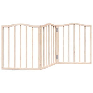 vidaXL Dog Gate Foldable 3 Panels 150 cm Poplar Wood