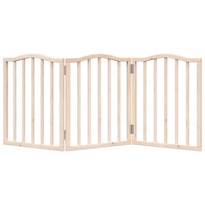 vidaXL Dog Gate Foldable 3 Panels 150 cm Poplar Wood