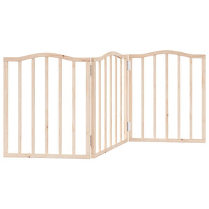 vidaXL Dog Gate Foldable 3 Panels 150 cm Poplar Wood